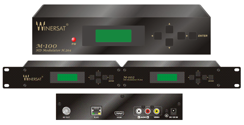 Điều chế tín hiệu RF số HD Winersat M-100 Điều chế tín hiệu RF số HD Winersat M-100